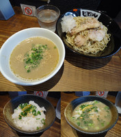 「『濃厚鶏つけ麺+ゆず香る〆ごはん(￥800+100)』」@町田汁場 しおらーめん 進化の写真