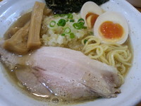 「煮干しらぁ麺【限定】＋味玉（９００円）」@麺道 GENTENの写真