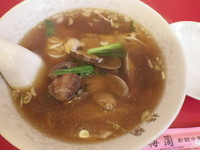 「海蜆湯麺」@梅蘭新館の写真