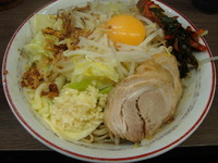 「小ラーメン（汁なし）＋ニラキムチ」@ラーメン二郎 横浜関内店の写真