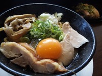 「鶏まぜそば　中盛り（1.5玉）　830円」@麺道 麒麟児の写真