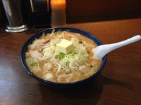 「みそラーメン バタートッピング」@らーめん弁慶 門前仲町店の写真
