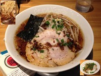 「柳麺えびす屋＋ニンニク豚めし」@らあめん花月嵐 鶴見西口店の写真