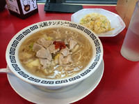 「半チャンセット780円+バラ肉増し100円」@元祖タンメン屋 インター店の写真