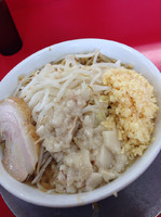 「ラーメン大 ニンニクトリプル、アブラW 730円」@ジャンクガレッジ 熊谷店の写真