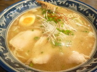 「濃厚あら焼鶏白湯そば+〆メシ」@あら焼鶏白湯 カシムラの写真