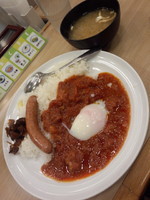 「ソーセージエッグトマトカレー（並）」@松屋 日暮里店の写真