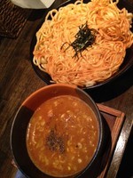 「赤のつけ麺＋焼き盛り」@麺者 すぐれの写真
