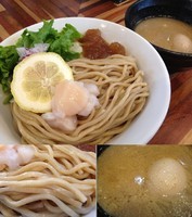 「【限定】つけ麺 帆立搾り900円大盛り100円味玉100円」@鮮魚らーめん 五ノ神水産の写真