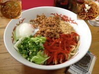 「汁なし担々（並）＋温泉玉子」@自家製麺 てんかの写真