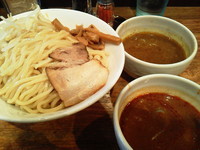 「二色つけ麺(辛味噌/カレー）」@神保町 可以の写真