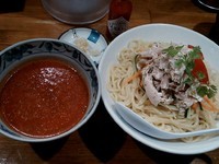 「【限定】冷たいトマトスープつけ麺(大盛) ￥780」@麺屋 蕃茄の写真