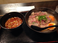 「牛すじ辛味つけ麺」@麺や紅丸 本店の写真