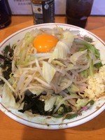 「小ラーメン＋汁無し（まかない）」@豚星。の写真