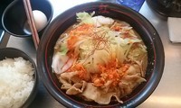 「紅ラーメン温玉付き+ライス」@麺創研 紅 府中の写真