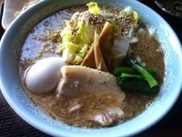 「魚介豚骨醤油らあめん白菜サムライ」@酒麺房 さの屋の写真