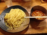 「辛みつけ麺」@つけ麺屋 やすべえ 秋葉原店の写真