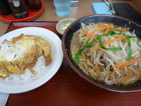 「カツ丼セット￥900？味噌ラーメン付」@らーめん まるともの写真