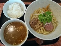 「牛魚介つけめん￥770＋半ライス（ランチタイム無料）」@麺 ten しばふの写真