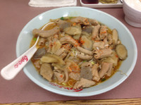 「みそラーメン+もつ煮」@くるまやラーメン おゆみ店の写真