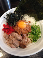 「カレーまぜそば（試作段階）」@麺匠 我家の写真