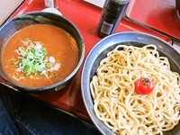 「トマトつけ麺（特盛）　830円+150円=980円」@中華そばつけ麺 魚介の達人 久兵衛 取手店の写真