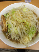 「ラーメン ニンニクW野菜チョイ増し」@ラーメン ○菅の写真
