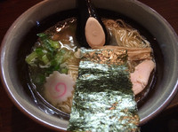 「淡麗魚介塩そば  -azumino-  生わさび仕立て500円」@喜多方ラーメンcafeざくろの写真