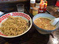 「豚骨魚介つけめん(大盛り)  885円→クーポンで540円」@らーめん 布袋の写真