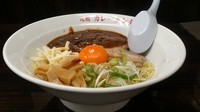 「汁なしカレーソバ+スープ」@元祖カレータンタン麺 征虎 総本店の写真