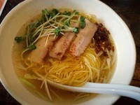 「おふそば 塩（焦がし葱入り）通常700円→600円」@らぁ麺 おふやの写真