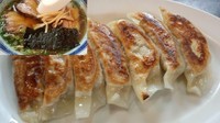 「餃子350+焼豚麺700＝1050円」@濱龍の写真