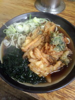 「〖あらかわ満点メニュー〗五目かき揚げそば300円」@六文そば 日暮里第2店の写真