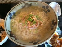 「とりそば茶漬け+味付け玉子+ねぎ(¥880+¥160+¥30」@とりそば ささの写真