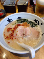 「潮豚骨らーめん」@まんかい 福島本家の写真