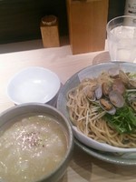 「冷製あさりのつけ麺（大盛）830円」@麺屋 百式 権之助坂店の写真