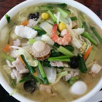 「山海タンメン  ８００円」@ファミリー中華 本郷の写真