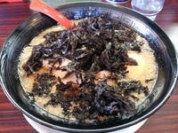 「岩のりらあめん　※脂：普通　＋味玉：サービス券」@煮干しらあめん 燕黒の写真