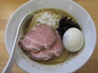 「特濃煮干ソバＳ＋和え玉・烏賊墨ソースＶｅｒ」@煮干中華ソバ イチカワの写真