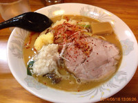 「限定 みそらーめん 700円＋半ライス50円」@いのうえの写真