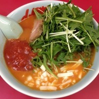 「期間限定）やみつき！トンコツトマトラーメン」@ラーメン山岡家 野幌店の写真