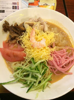 「八宝の冷し中華（ゴマだれ）、チャーハン、ニラと玉子の挽肉あんかけ」@バーミヤン 西東京田無店の写真