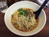 「担担麺（汁なし、大盛り、サービスライス１杯）」@麺や双六の写真