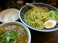 「【期間限定】カレーつけ麺（中盛300g）880円＋半ライス」@拉麺 梅太郎の写真