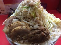 「ラーメン+豚マシ+麺マシ」@麺屋 桐龍の写真