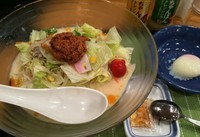 「冷やしちゃんぽん＋温度卵（￥699＋￥51）」@リンガーハット 藤沢駅南口店の写真