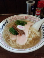 「冷たゐおつゆのさんま香油そば（塩）800円」@二代目 にゃがにゃが亭の写真