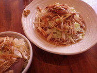 「冷やしネギそばと(小)チャーシュー丼」@興昌の写真