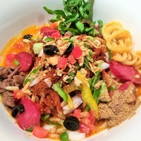 「ピザソバ並800円麺少なめ」@ajito ismの写真