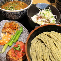 「オマール海老のつけ麺 + サイドライス 1,000円」@麺屋 一燈の写真